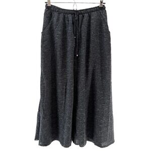 MAX STUDIO Boho Pull-on Maxi Skirt • Medium • heather gray • NWOT